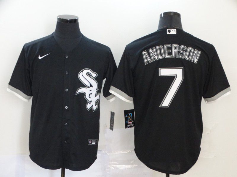 Men Chicago White Sox #7 Anderson Black Game Nike MLB Jerseys->tampa bay buccaneers->NFL Jersey
